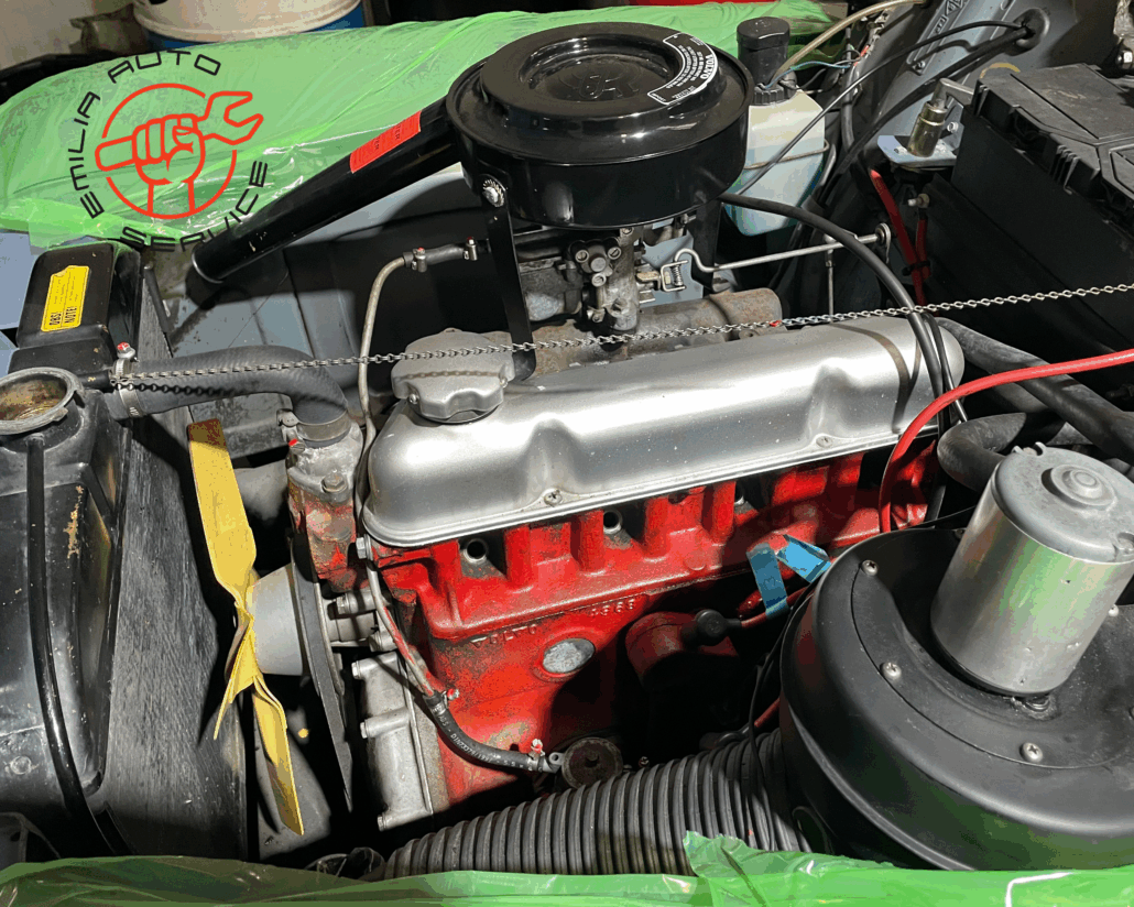 image00005 Motorraum mit einem Volvo B18 Motor, Volvo PV544