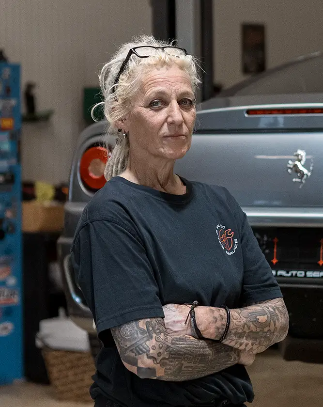 Tanja Trautmann, KFZ-Meisterin und Geschäftsführerin von Emilia Auto Service